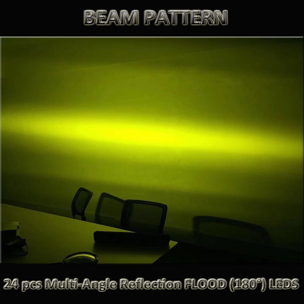 Pair 5 inch LED Light Bar - Amber