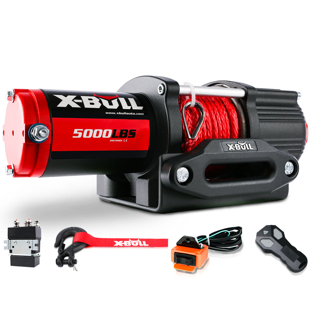 X-BULL 5000LBS Electric Winch with Synthetic Rope and Wireless remote to suit ATV UTV