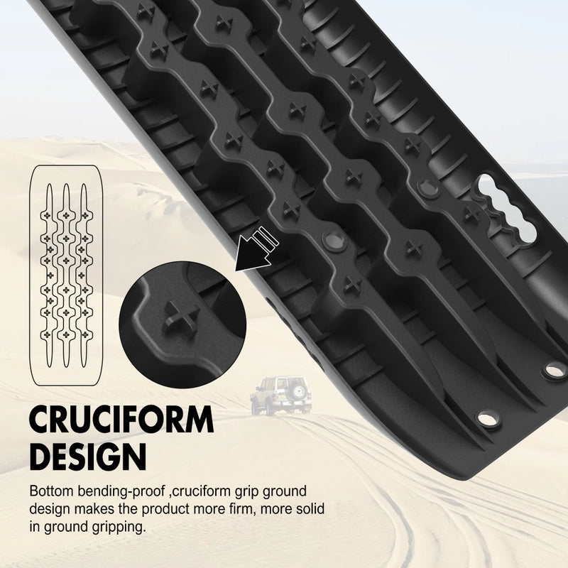 X-BULL Recovery tracks Gen 2.0 with Mounting kit - Black