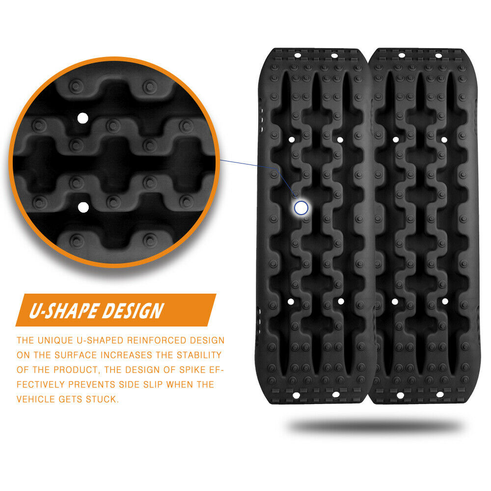 X-BULL Recovery tracks Gen 2.0 with Mounting kit - Black