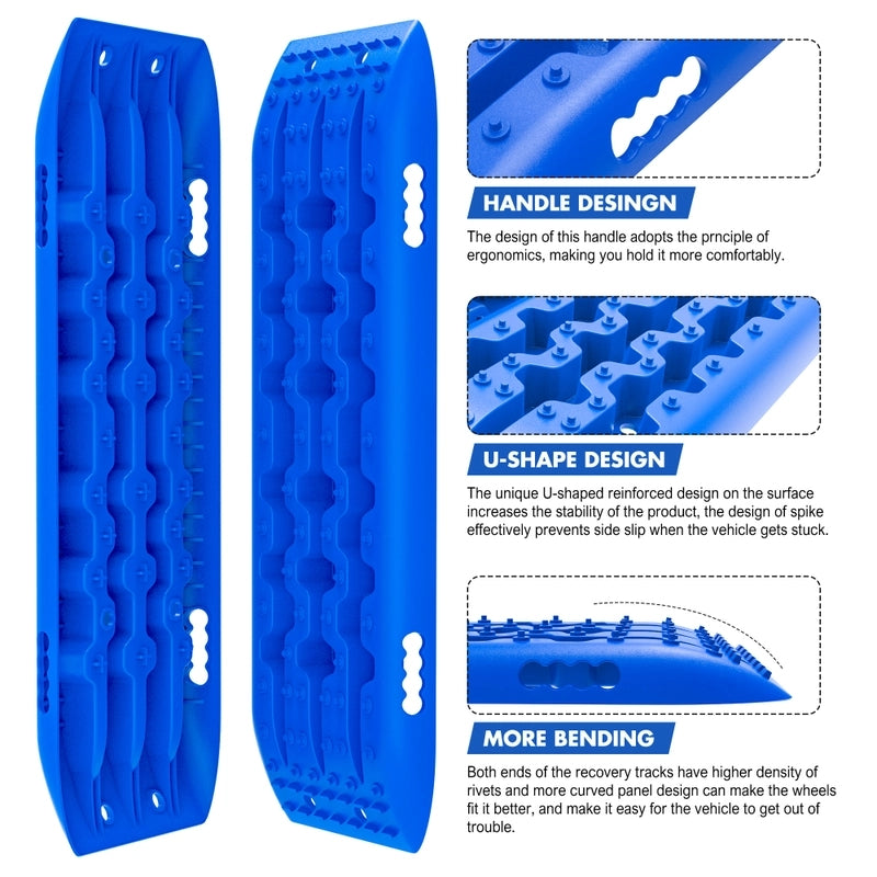 X-BULL Recovery tracks Gen 2.0 with Mounting kit - Blue