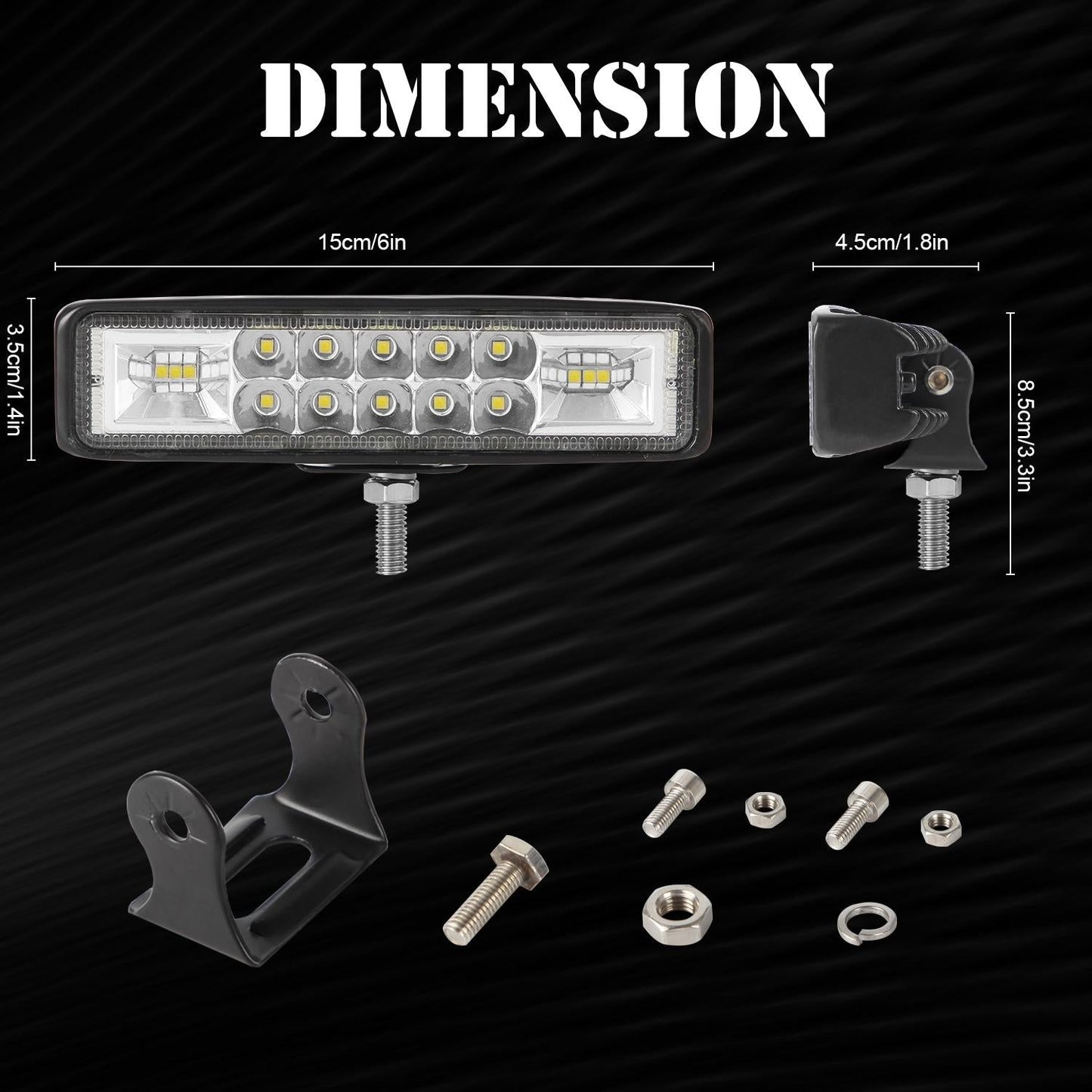 2 x 6 Inch Dual - Row Work Light
