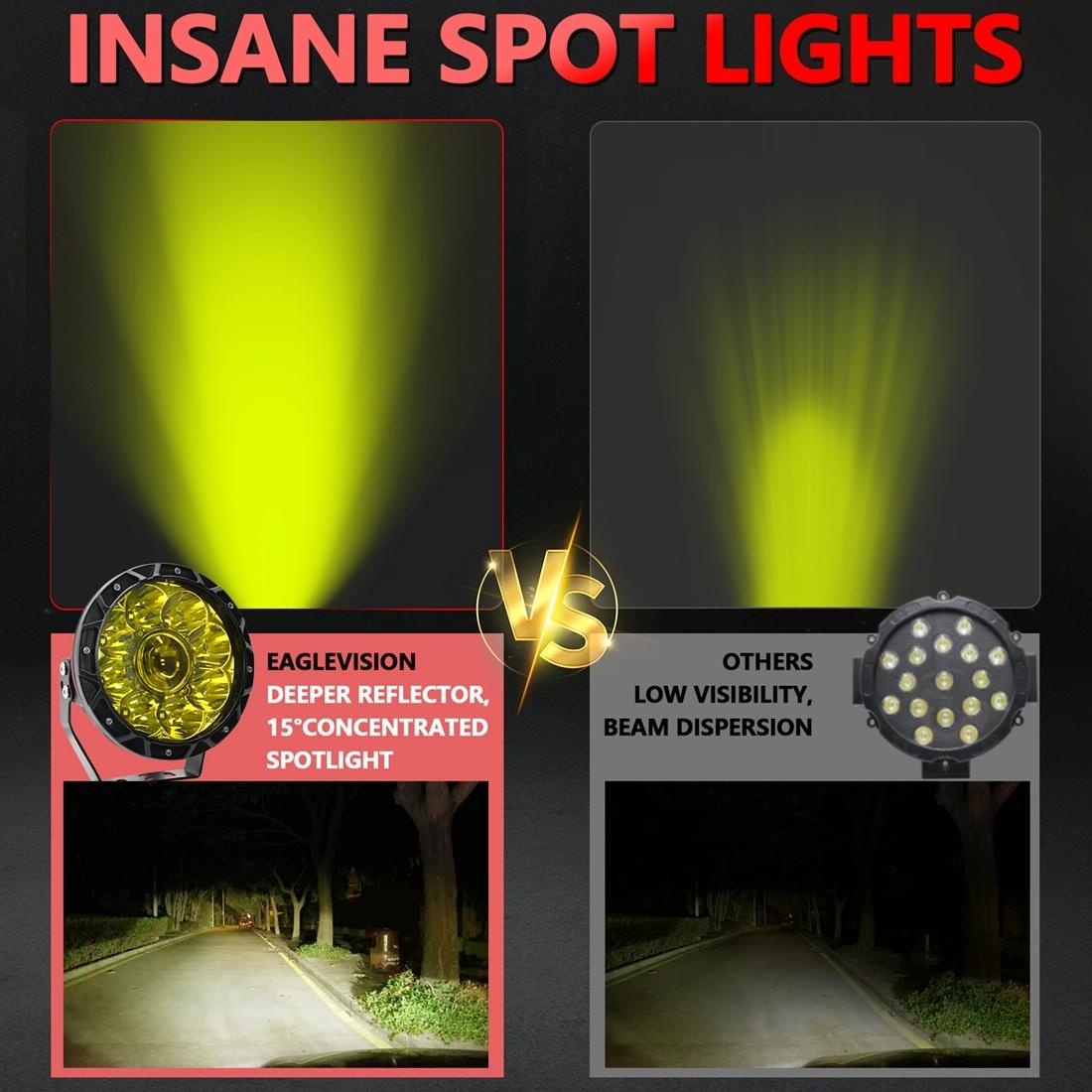 7 inch Work Light - Yellow