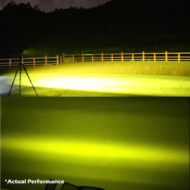Pair 5 inch LED Light Bar - Amber
