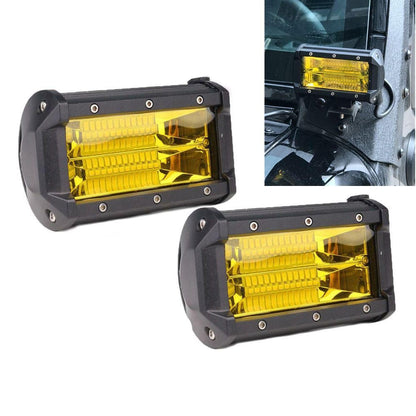 Pair 5 inch LED Light Bar - Amber