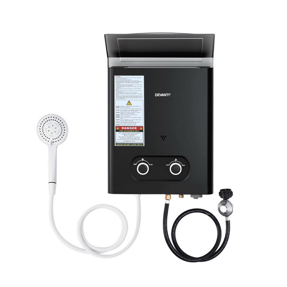Devanti Portable Gas Water Heater with Shower