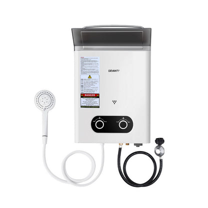 Devanti Portable Gas Water Heater with Shower
