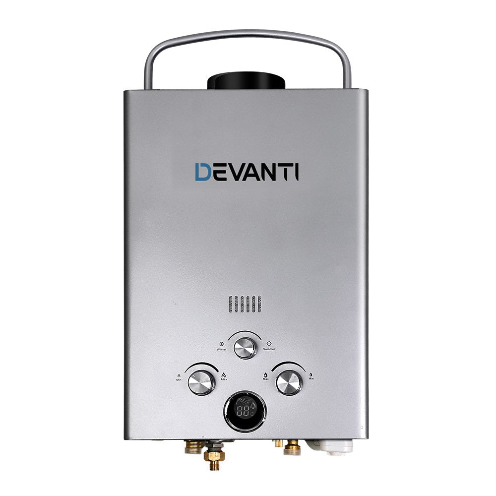 Devanti Portable Gas Water Heater with 8L/Min Pump