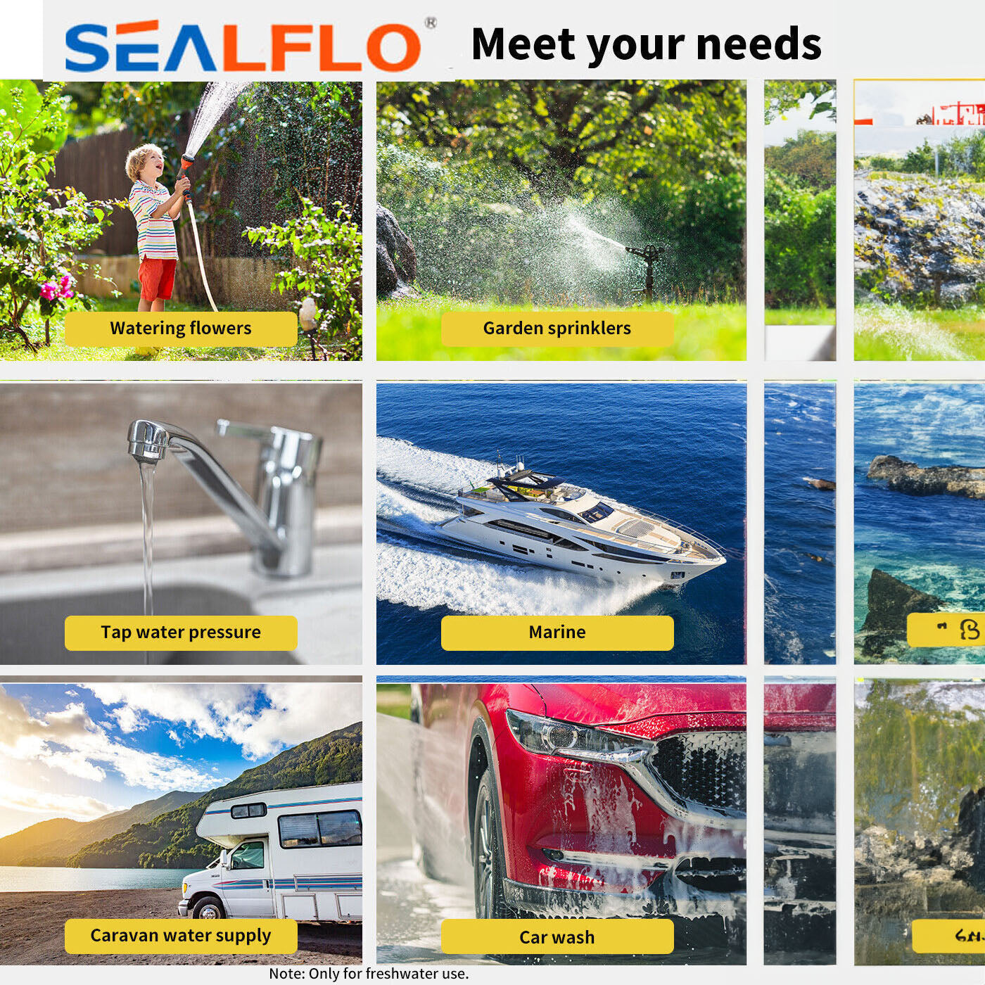 12V SEALFLO Water Pump
