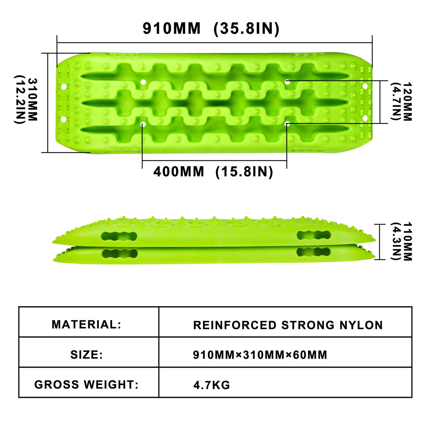 X-BULL Recovery tracks Gen 2.0 - Green