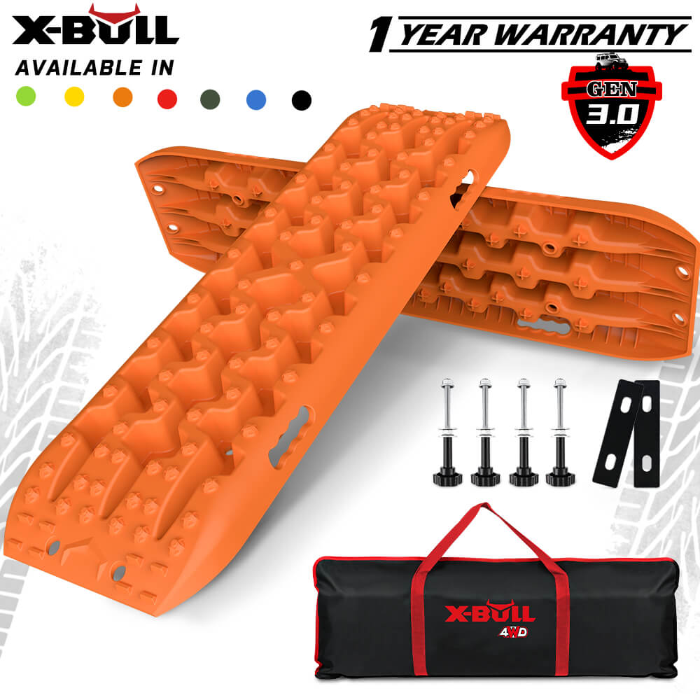 X-BULL Recovery Tracks Gen 3.0 with Mounting Kit and Carry Bag - Orange