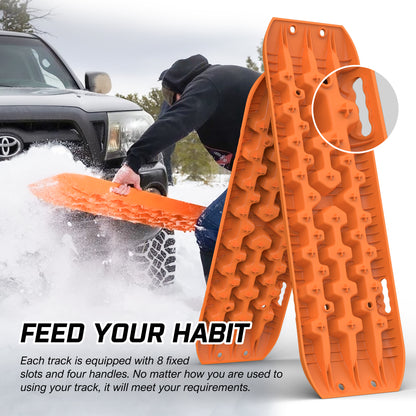 X-BULL Recovery Tracks Gen 3.0 with Mounting Kit and Carry Bag - Orange