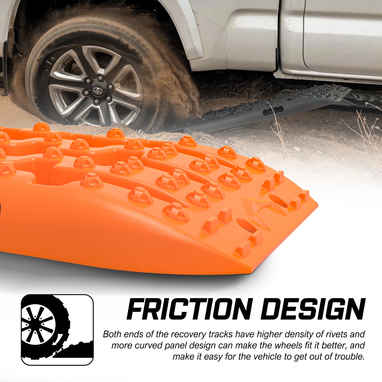 X-BULL Recovery Tracks Gen 3.0 with Mounting Kit and Carry Bag - Orange