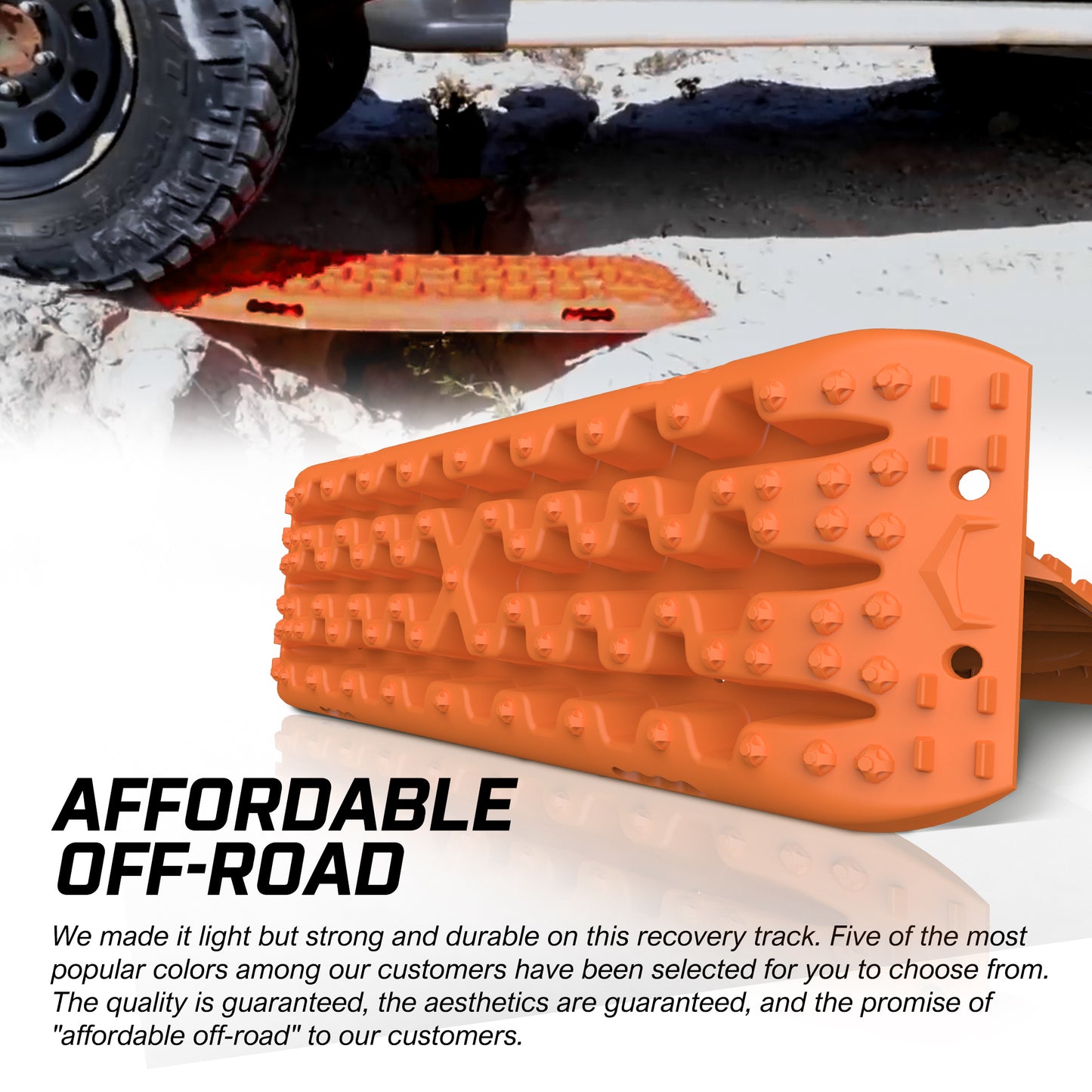 X-BULL Recovery Tracks Gen 3.0 with Mounting Kit and Carry Bag - Orange