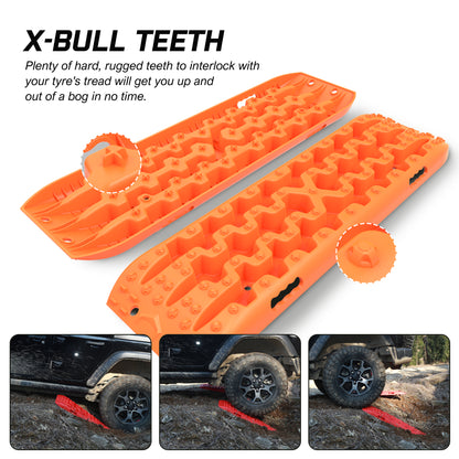 X-BULL Recovery Tracks Gen 3.0 with Mounting Kit and Carry Bag - Orange