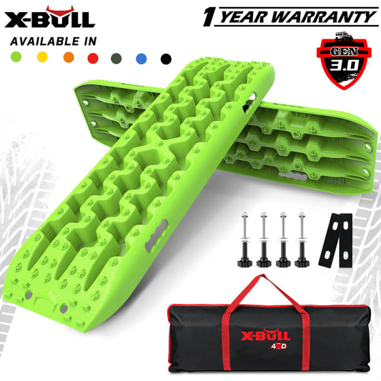 X-BULL Recovery Tracks Gen 3.0 with Mounting Kit and Carry Bag - Green