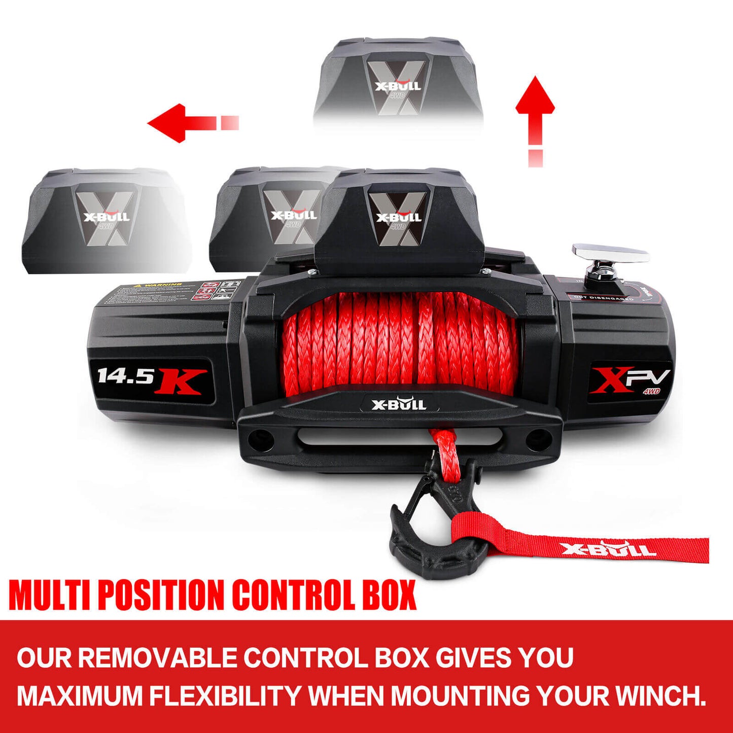 X-BULL 14500LBS Electric Winch with Synthetic Rope and Wireless remote