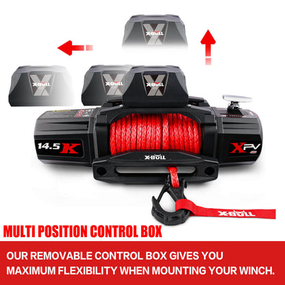 X-BULL 14500LBS Electric Winch with Synthetic Rope and Wireless remote