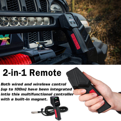 X-BULL 14500LBS Electric Winch with Synthetic Rope and Wireless remote