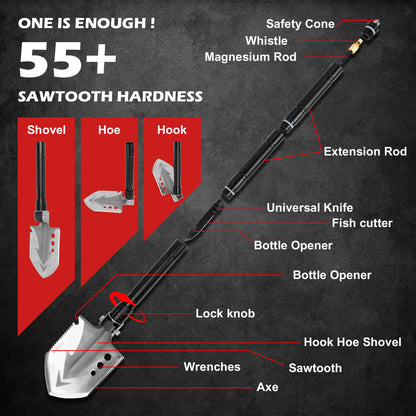 X-BULL Folding Multifunction Shovel
