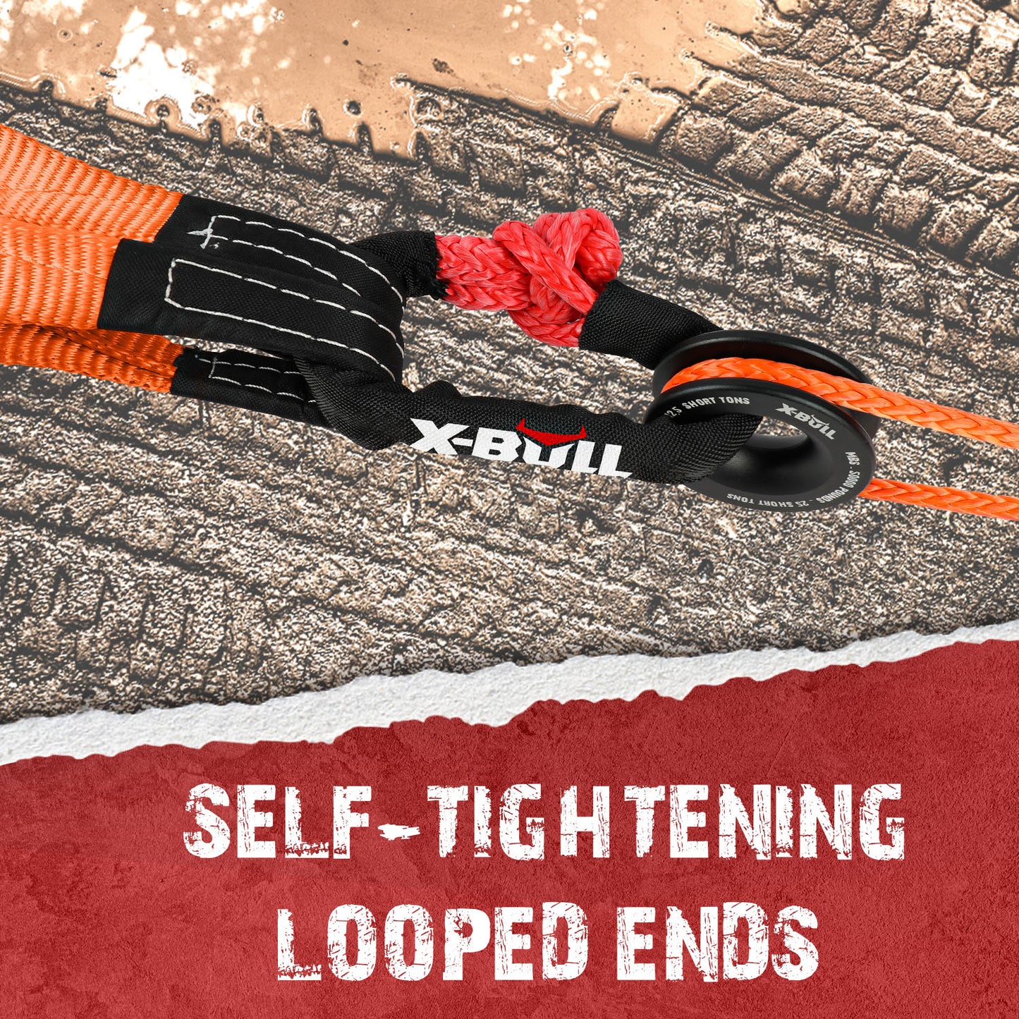 X-BULL Soft Shackle and Pulley