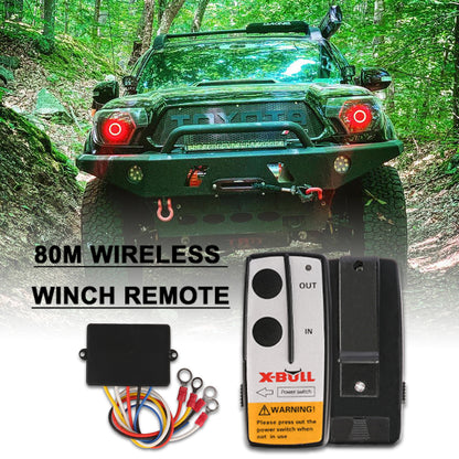 X-BULL 12V Winch Solenoid Relay with Twin Wireless Remote