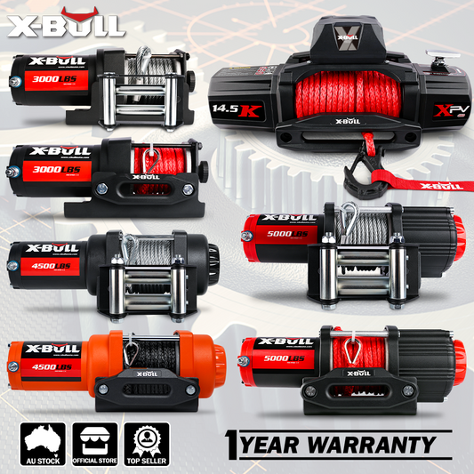 X-BULL 12000LBS Electric Winch with Steel Cable and Wireless remote
