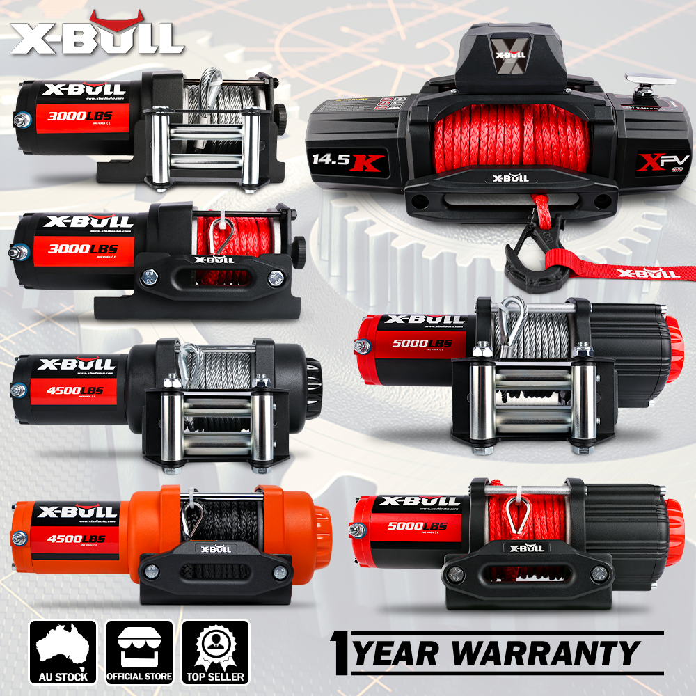 X-BULL 12000LBS Electric Winch with Synthetic Rope and Wireless remote