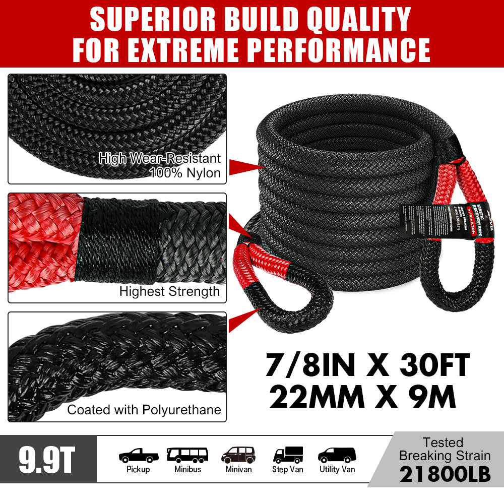 X-BULL 6 piece Recovery Kit