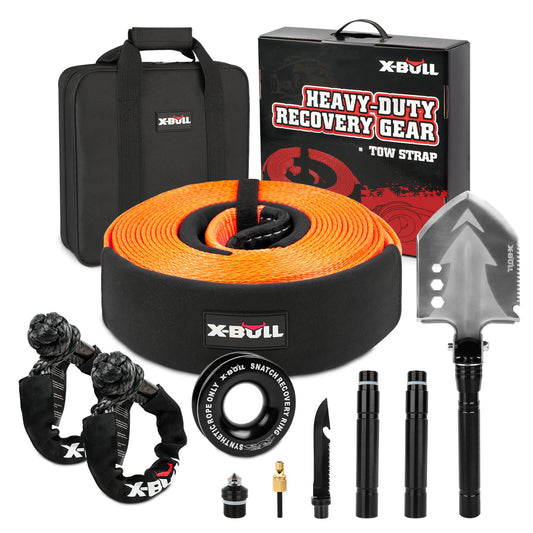 X-BULL Basic 4WD Recovery Kit with Multifunction Shovel