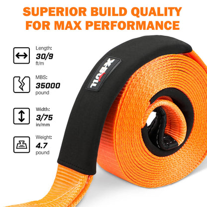 X-BULL Basic 4WD Recovery Kit with Multifunction Shovel