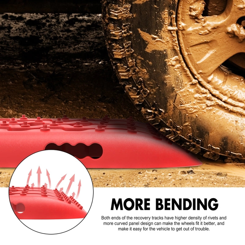 X-BULL Recovery tracks Gen 2.0 with Mounting kit - Red