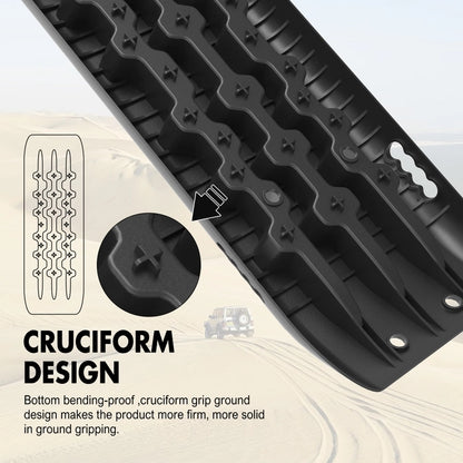 X-BULL Recovery tracks Gen 2.0 with Mounting kit - Black
