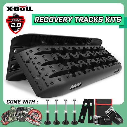 X-BULL Recovery tracks Gen 2.0 with Mounting kit - Black