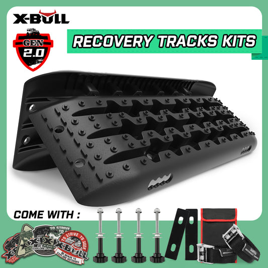 X-BULL Recovery tracks Gen 2.0 with Mounting kit - Black