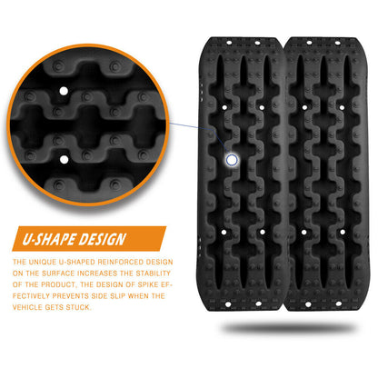 X-BULL Recovery tracks Gen 2.0 with Mounting kit - Black
