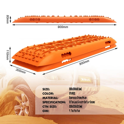 X-BULL Recovery tracks Gen 2.0 with Mounting kit - Orange