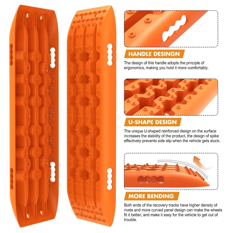 X-BULL Recovery tracks Gen 2.0 with Mounting kit - Orange