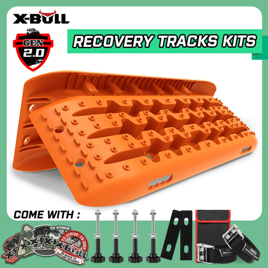 X-BULL Recovery tracks Gen 2.0 with Mounting kit - Orange