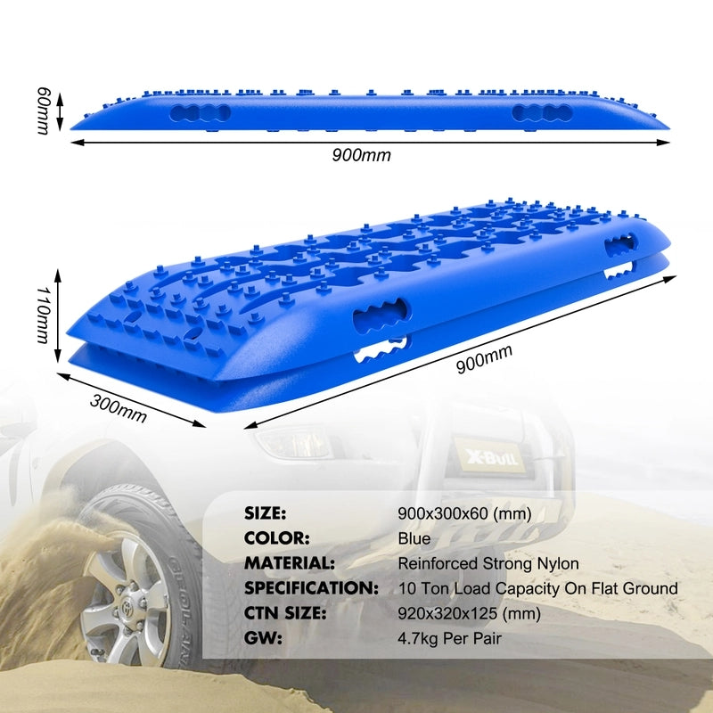 X-BULL Recovery tracks Gen 2.0 with Mounting kit - Blue