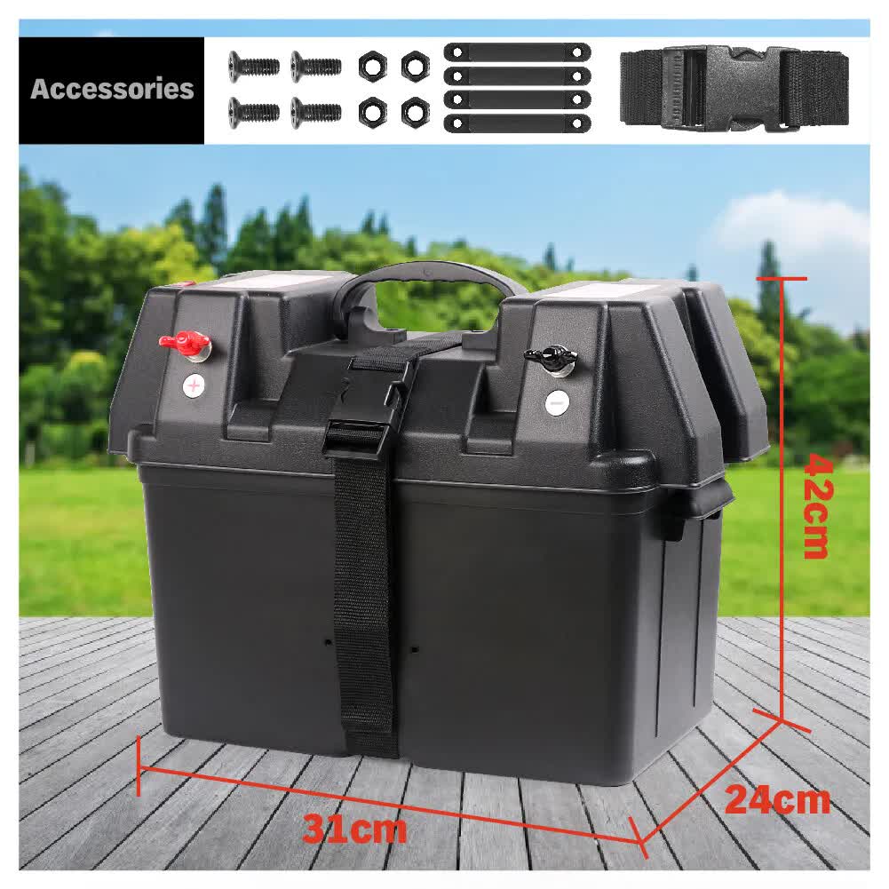 12V 100AH Deep Cycle Battery Box