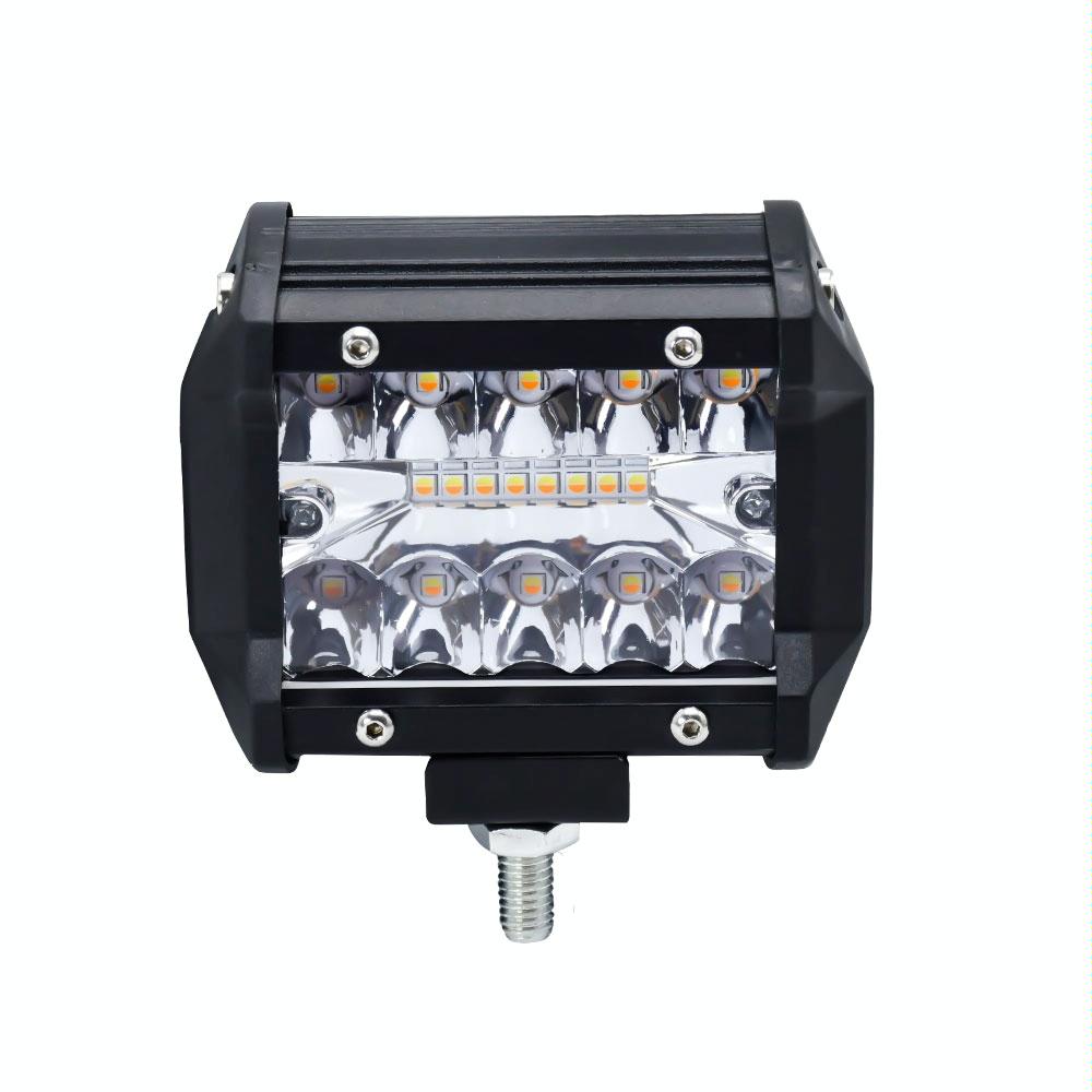 4 Inch Multifunction LED Light Bar - Amber/White Flash