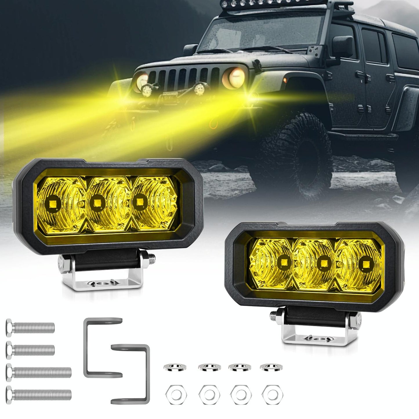5 Inch Amber Light Bar
