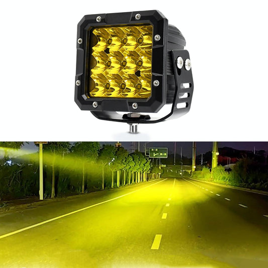 5 Inch Square Work Light - Yellow