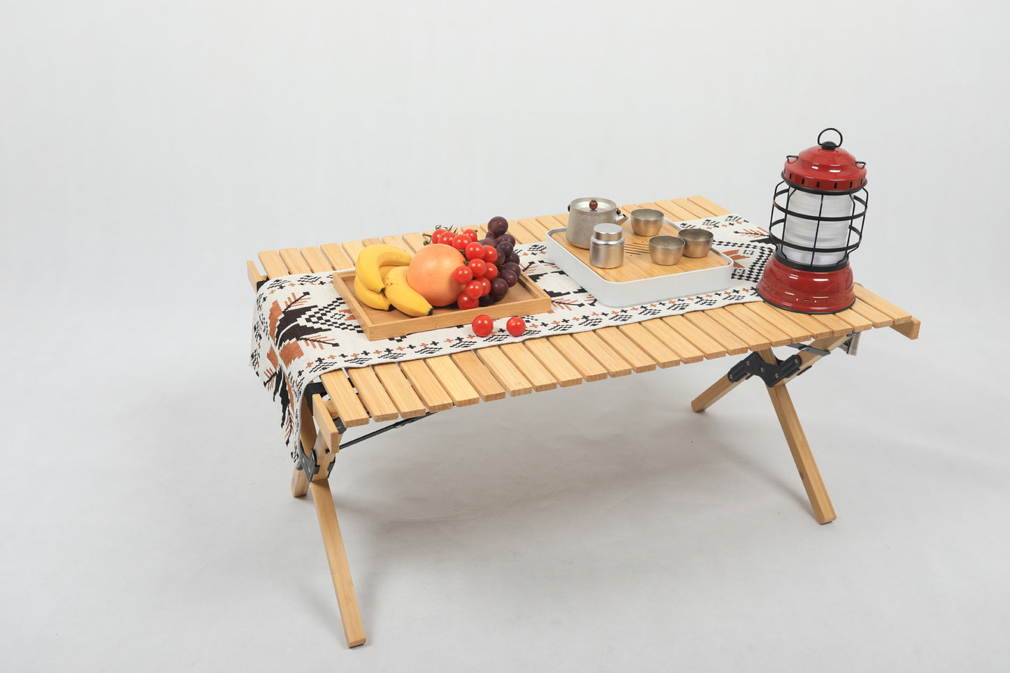 Bamboo Roll Up Portable Table