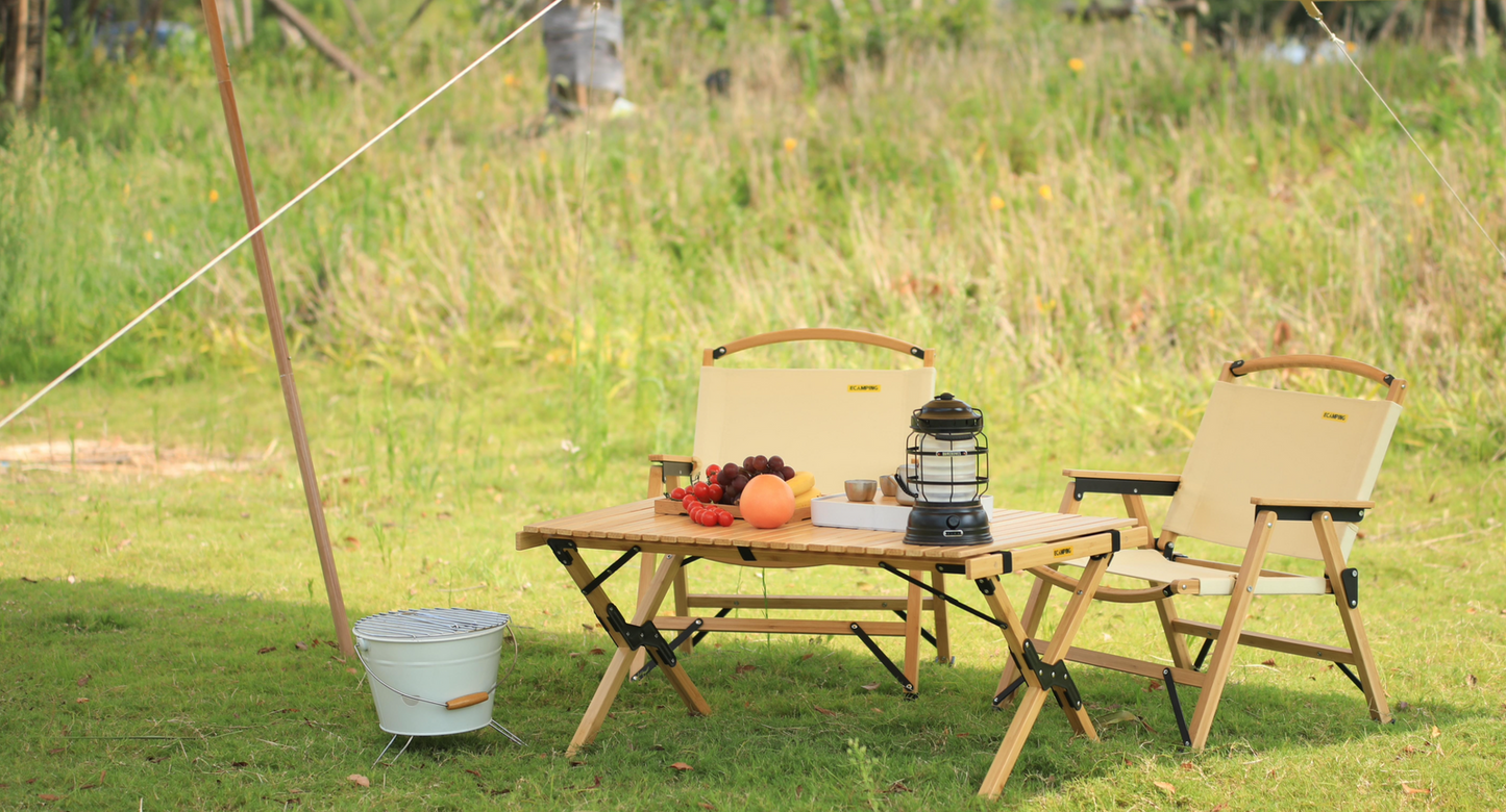 Bamboo Roll Up Portable Table