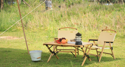 Bamboo Roll Up Portable Table
