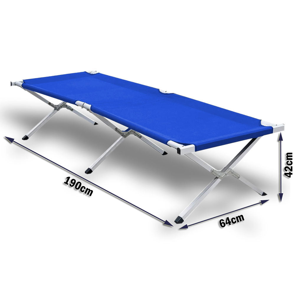 Camp Folding Single Stretcher with Carry Bag