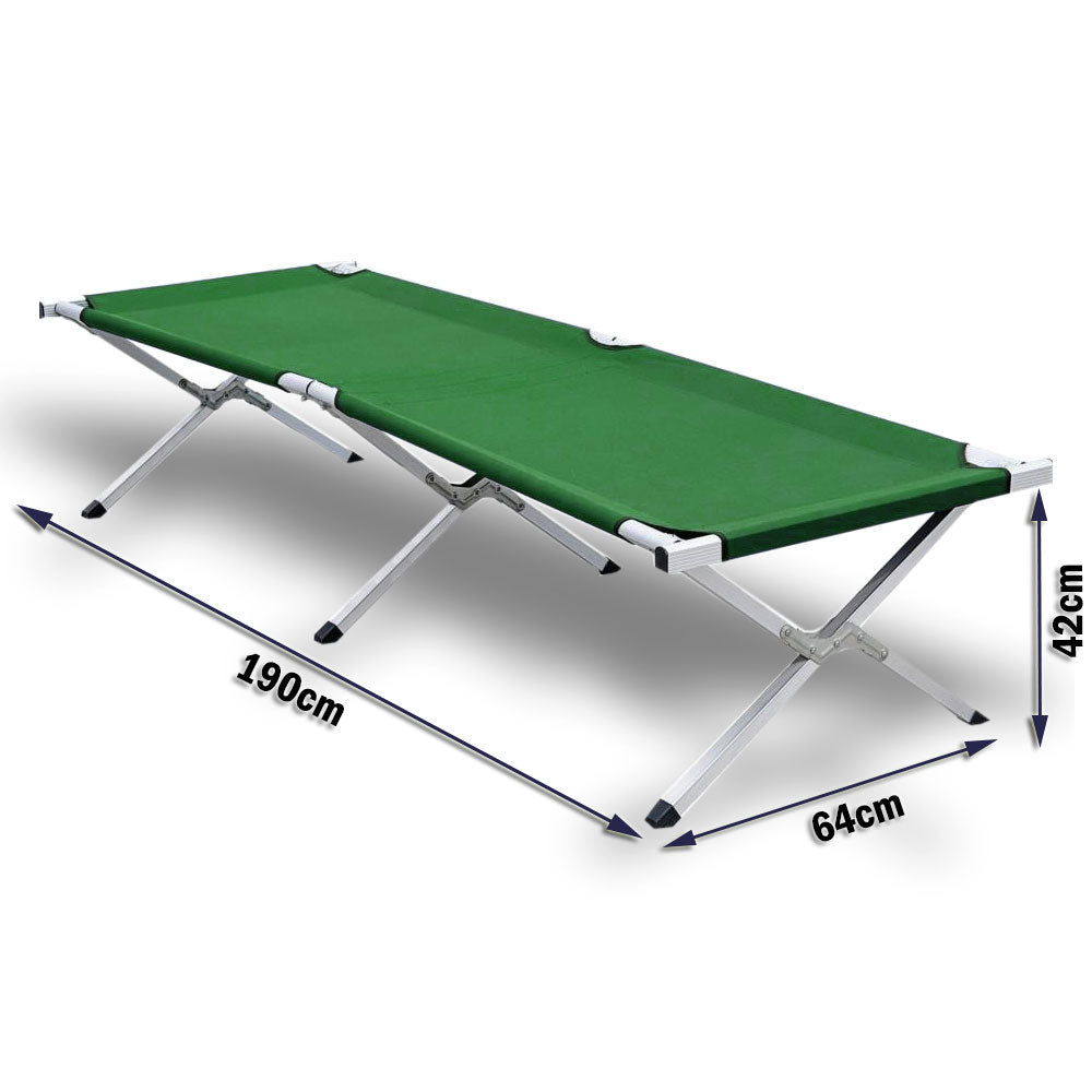 Camp Folding Single Stretcher with Carry Bag