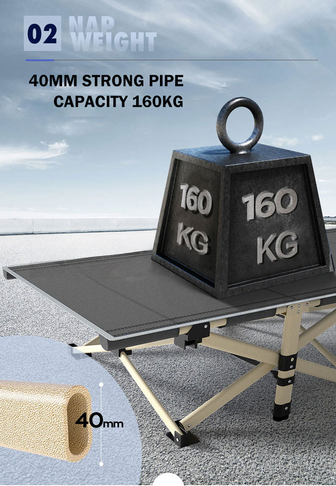 Camp Portable Single Reclining Stretcher